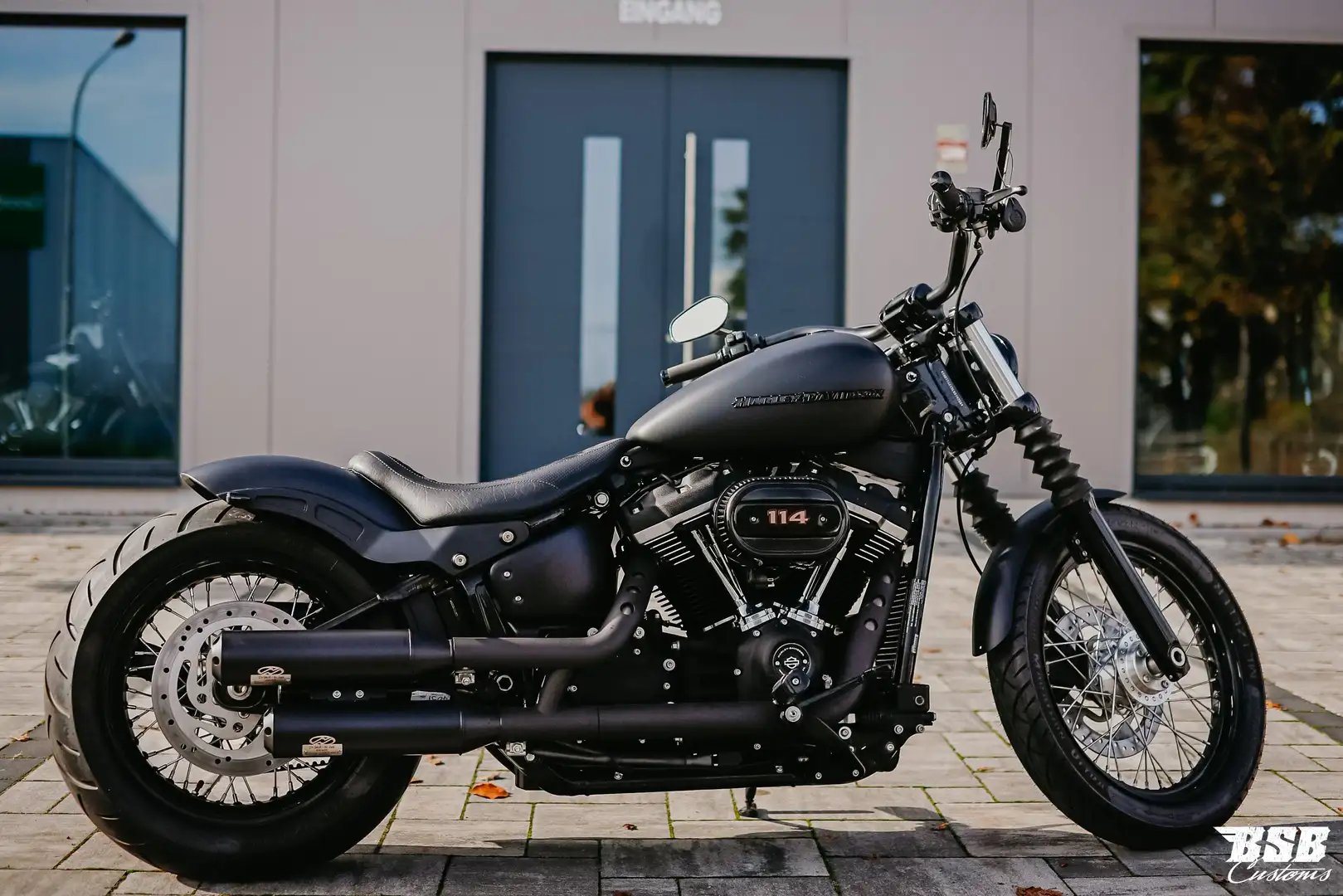 Harley-Davidson Street Bob FXBB STREET BOB 107 CUI Mit Jekill & Hyde Anlage Negru - 1