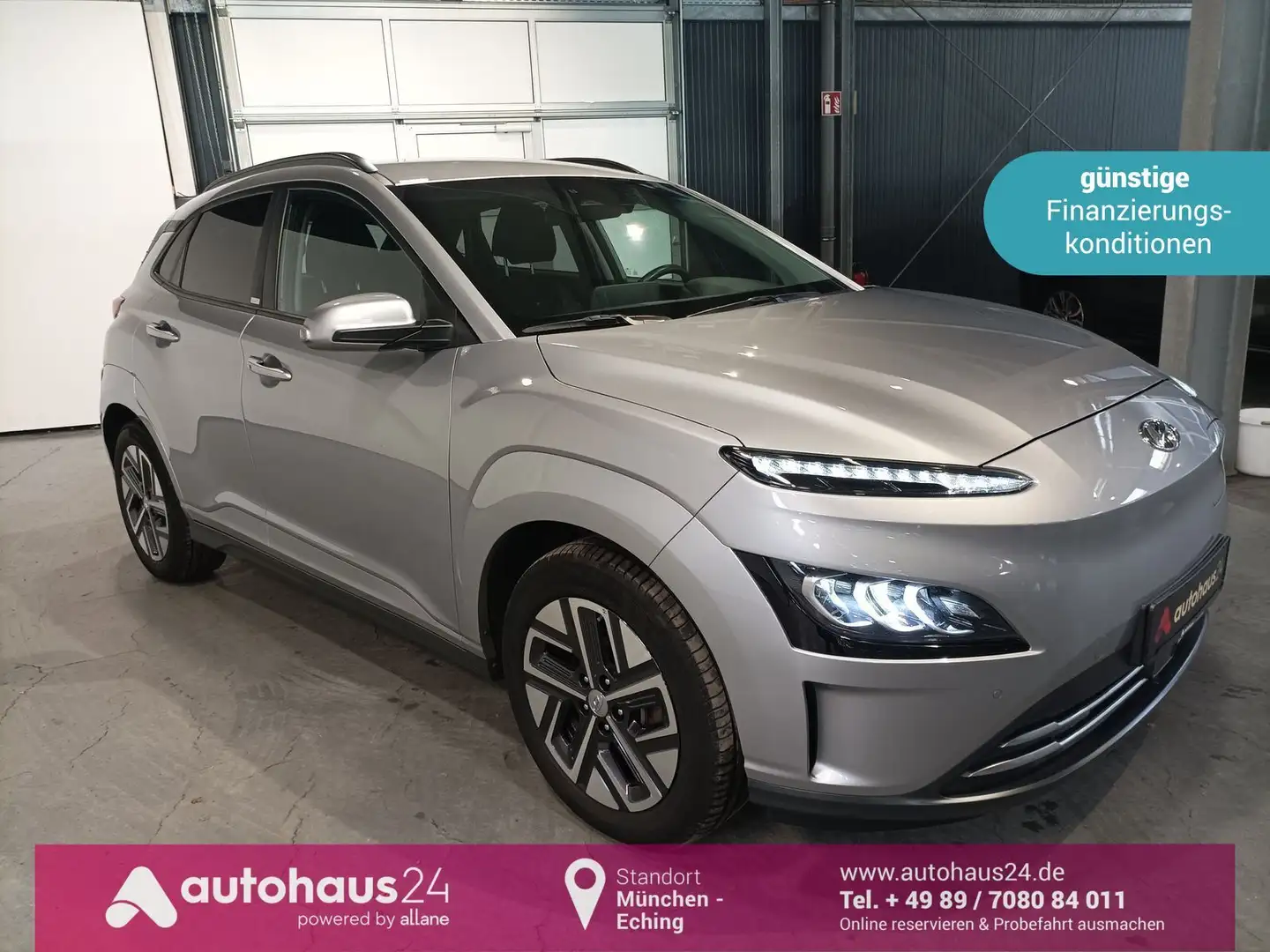 Hyundai Kona Elektro Trend 39,2 LED|Navi|PDC|Kamera Argent - 1