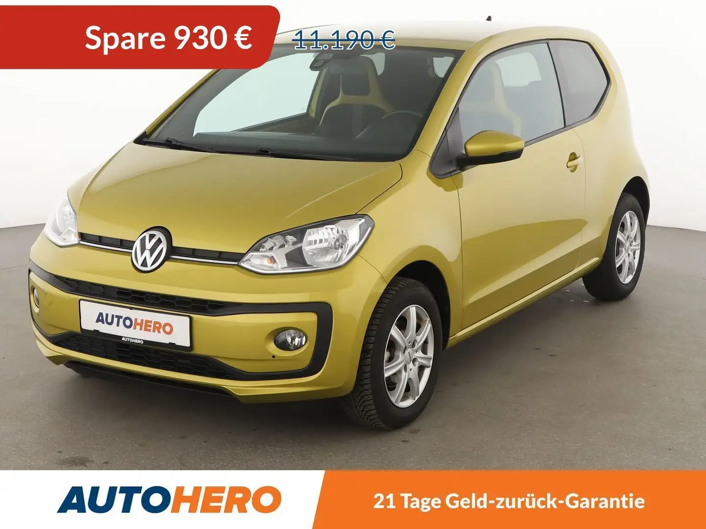 Volkswagen up! 1.0 High up! BlueMotion Aut.*PDC*SHZ*TEMPO*BEATS* Gelb - 1