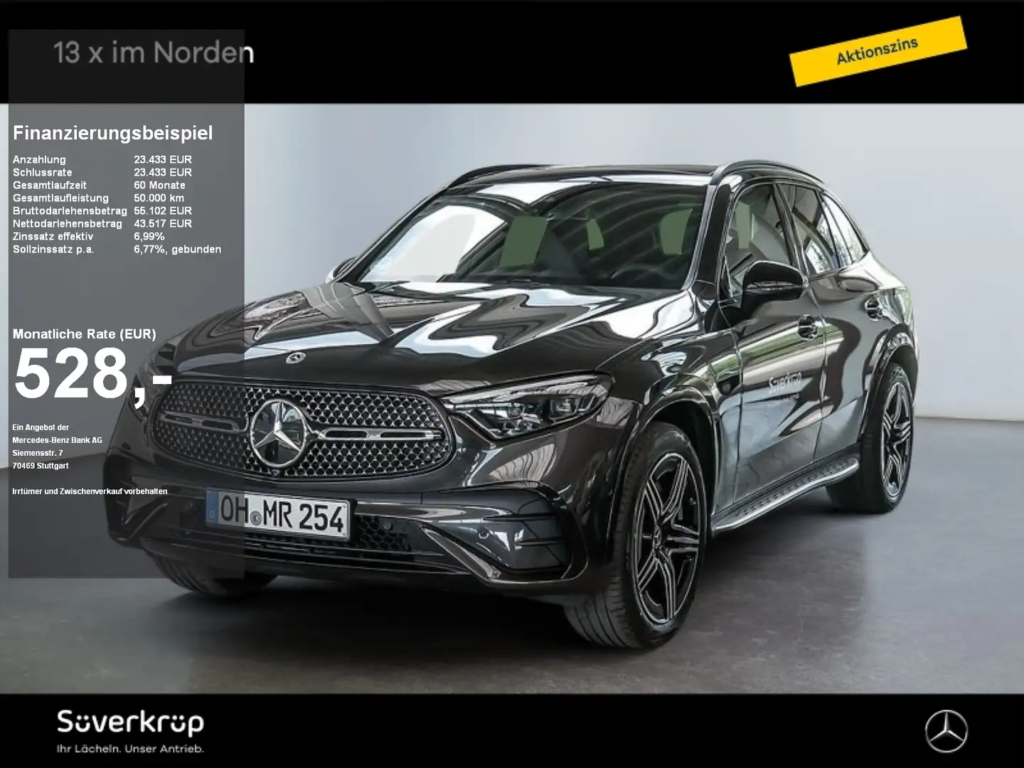 Mercedes-Benz GLC 300 d 4M AMG NIGHT MEMO 360 AHK DISTR KAMERA Grau - 1