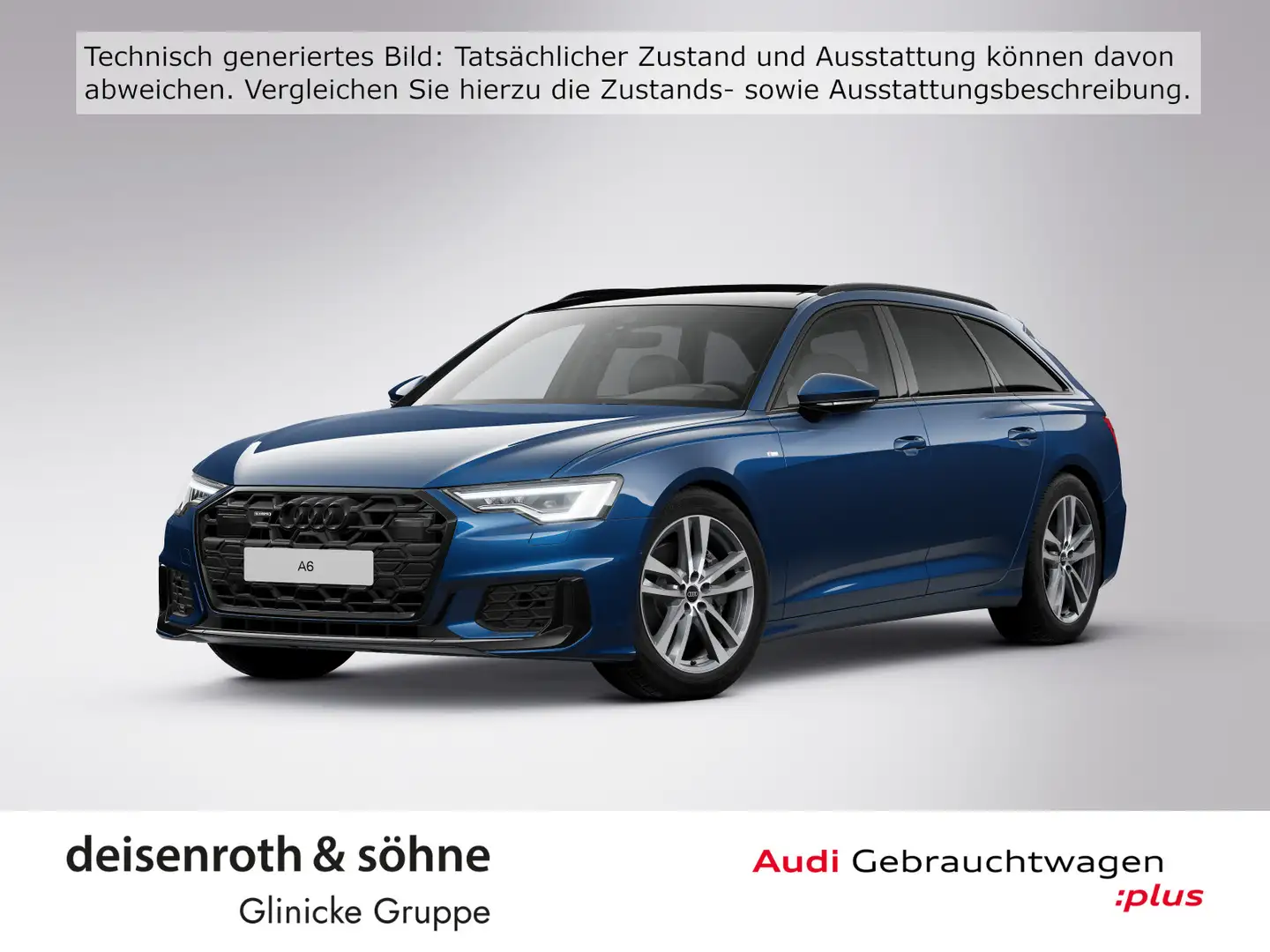 Audi A6 S line 45 TDI qu AHK/Pano/Matrix/Kam/SH Blau - 1