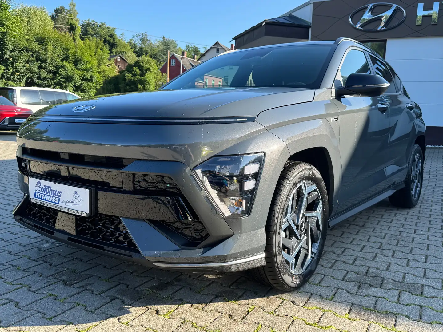 Hyundai KONA 1.6 T-GDI N Line Digi. Fahrzeugschlüssel (NFC) Grau - 1