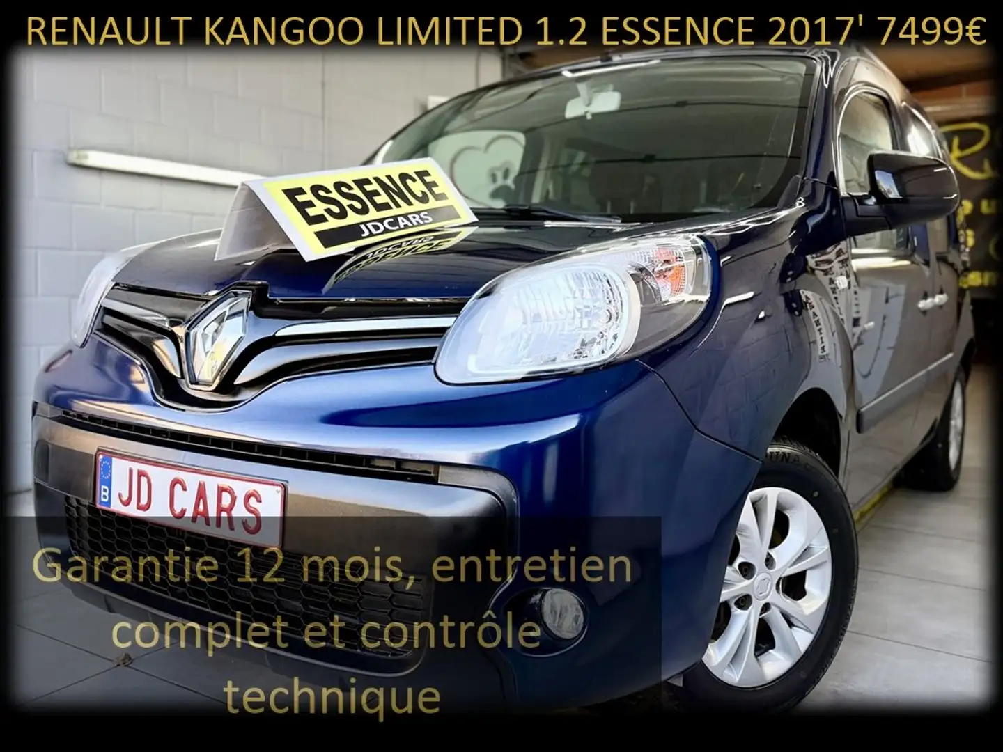 Renault Kangoo 1.2 ESSENCE LIMITED‼️GARANTIE 1AN CTOK‼️ Bleu - 1