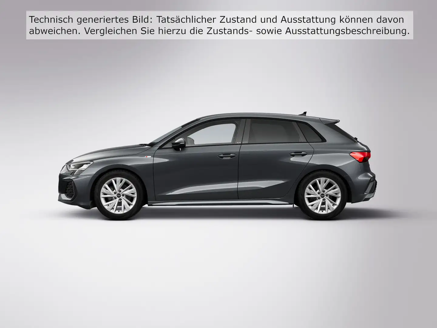 Audi A3 35 TDI S-Tronic S-Line, EA8, RFK, S Grijs - 2