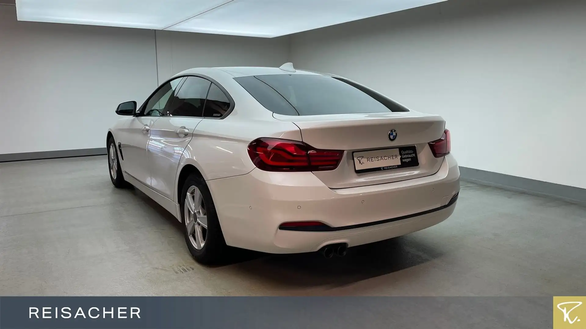 BMW 420 d A Gran Coupé,NaviProf,ParkAss,el. Glasdach Weiß - 2