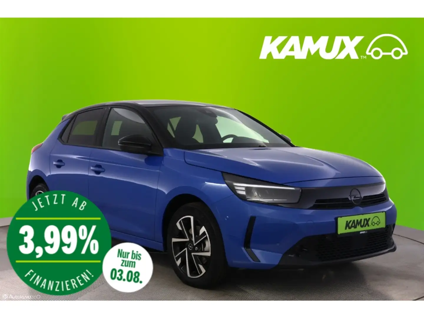 Opel Corsa F 1.2 T Aut.GS+LED+NAVI+PANO+CARPLAY+TEMPO Blu/Azzurro - 1