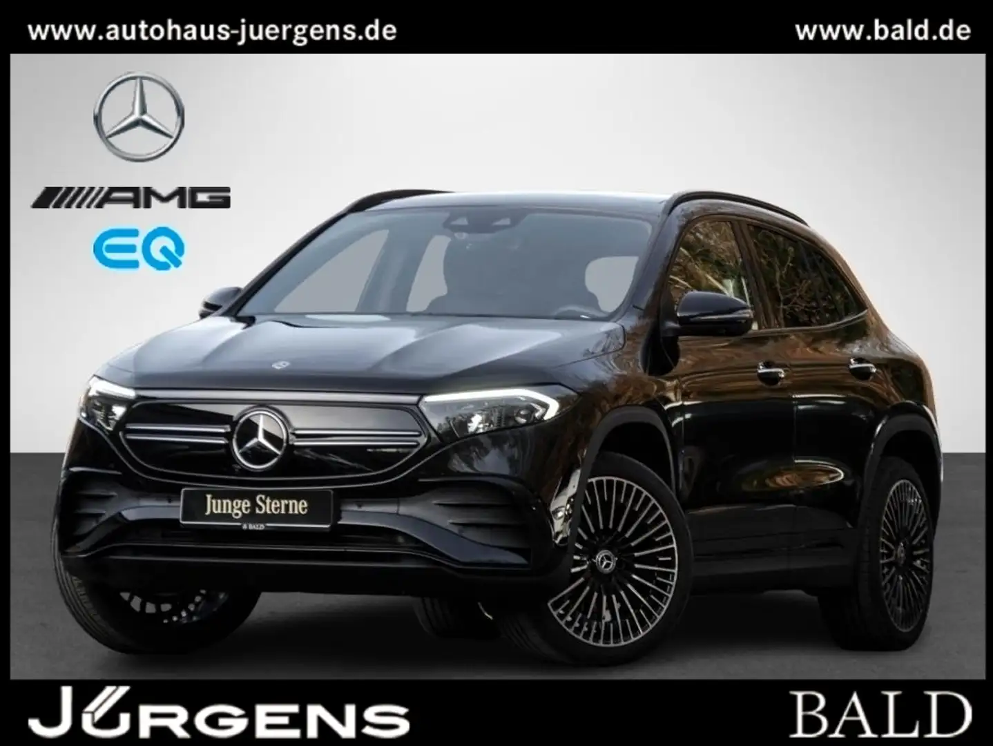 Mercedes-Benz EQA 350 4M AMG-Sport/Pano/Night/Burm/Distr/360° Noir - 1
