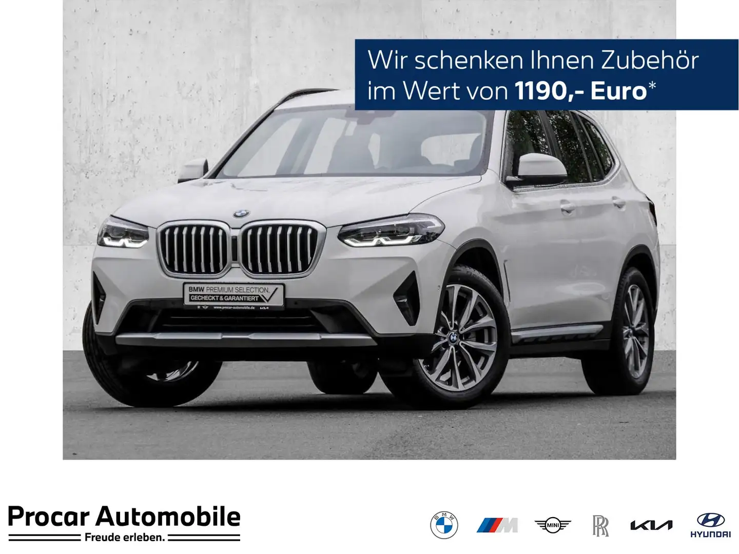 BMW X3 xDrive20d STANDHZG+AHK+LHZ+PA+HiFi+LED Bianco - 1