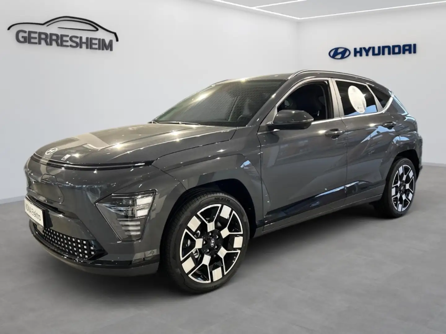 Hyundai KONA Prime 65,4kWh Leder Navi Led 360°Kamera uvm. Gris - 1