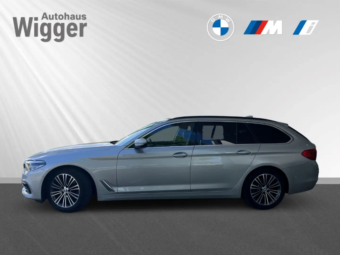 BMW 520 d Sport Line/HUD/AHK/Navigation/Leder Silber - 2