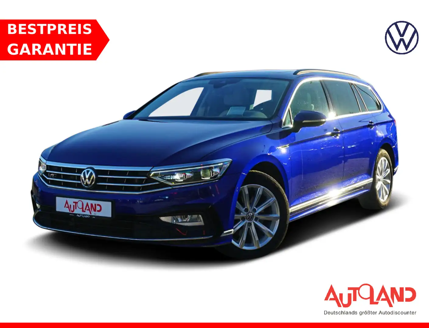 Volkswagen Passat Variant 2.0 R-Line DSG LED Navi ACC Leder Bleu - 1