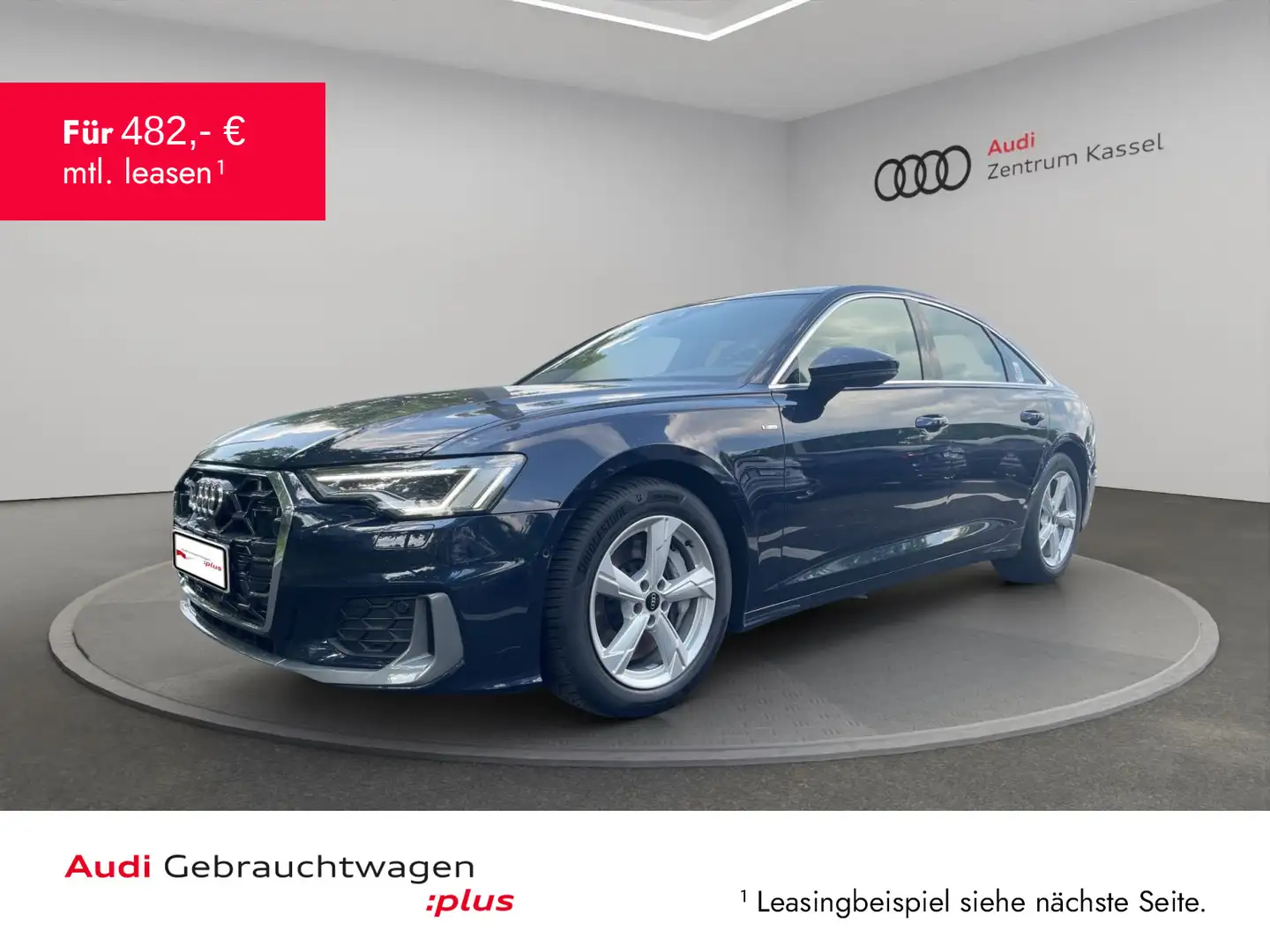 Audi A6 A6 Lim. 55 TFSI qu. S line Matrix Pano Kam. AHK Blau - 1