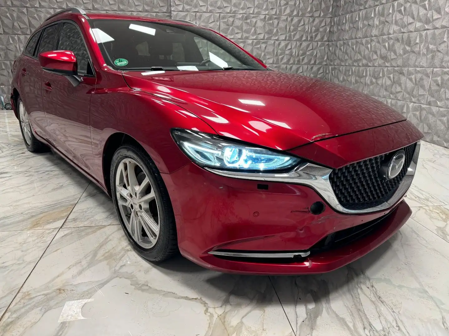 Mazda 6 Kombi Sports-Line *** VOLLLLLL *** Rot - 1