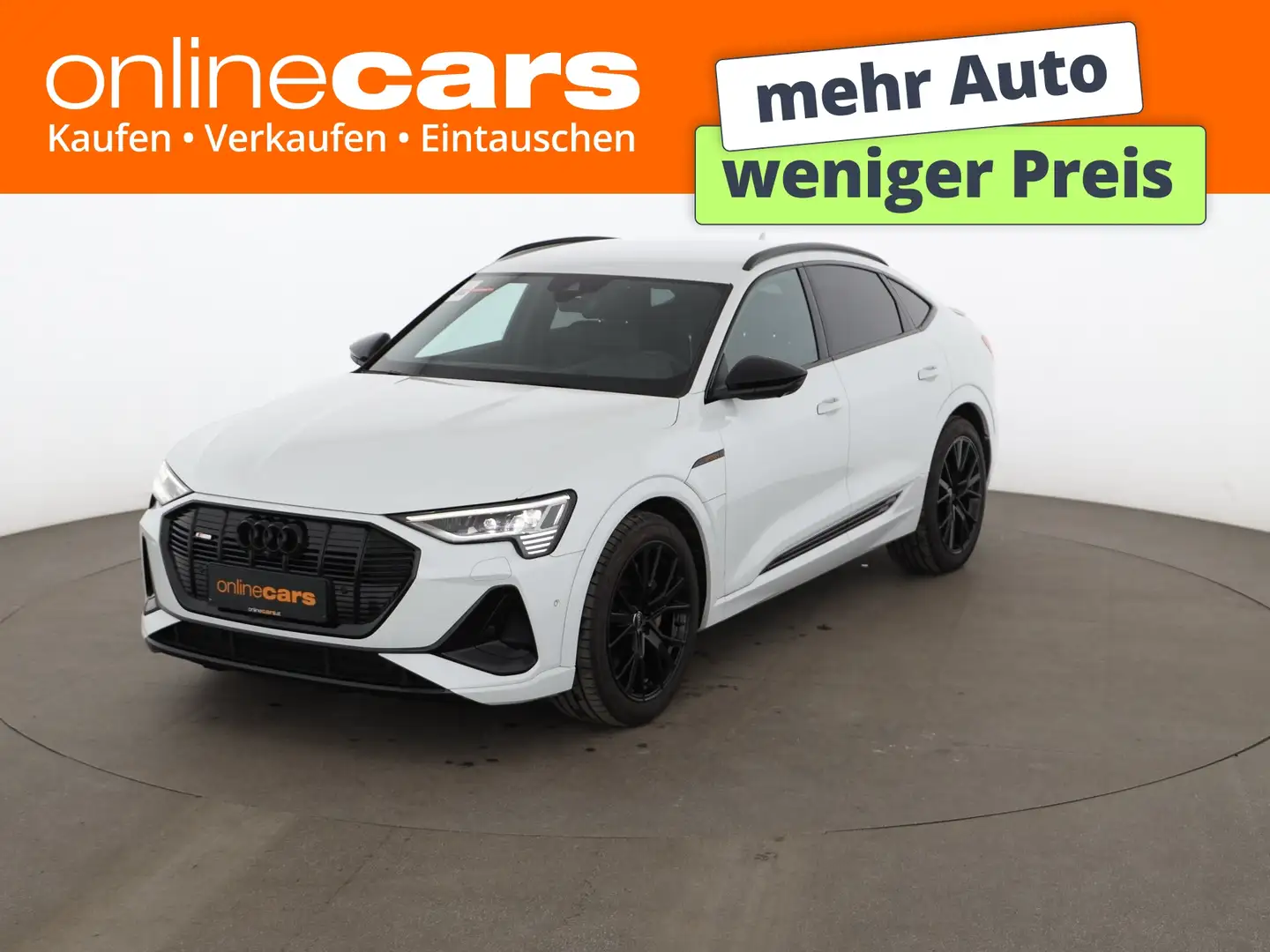 Audi e-tron SB 55 quattro S-Line 95kWh Aut MATRIX NAVI Weiß - 1