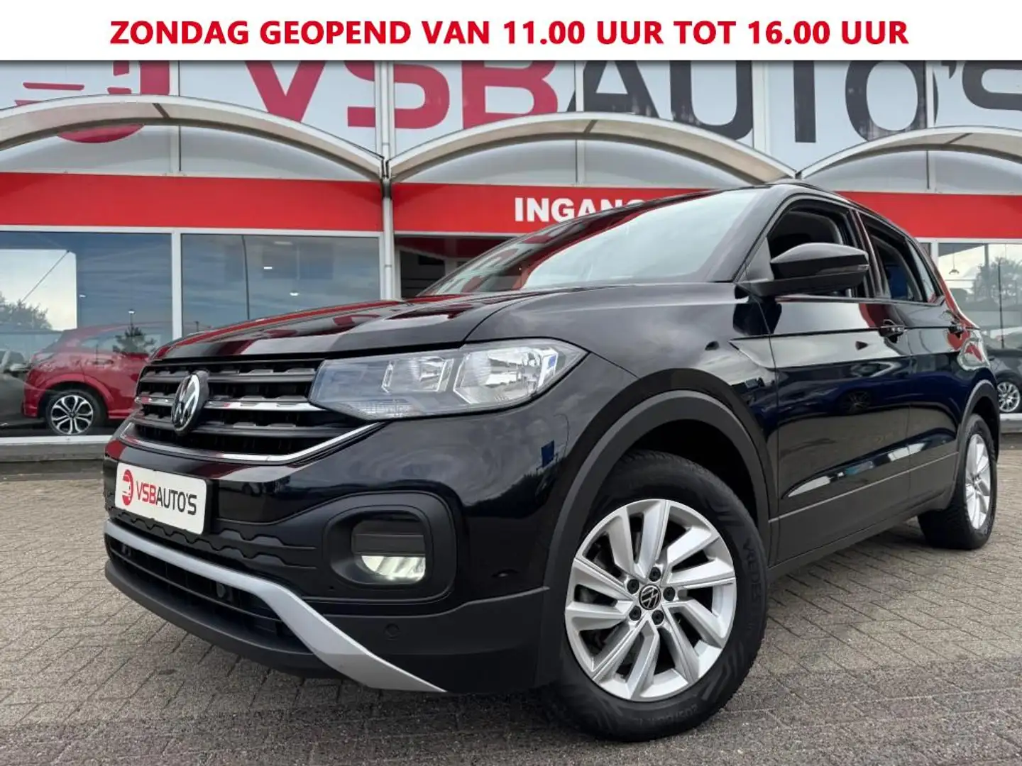 Volkswagen T-Cross 1.0 TSI LED AIRCO LMV NAVI CARPLAY LMV Noir - 1