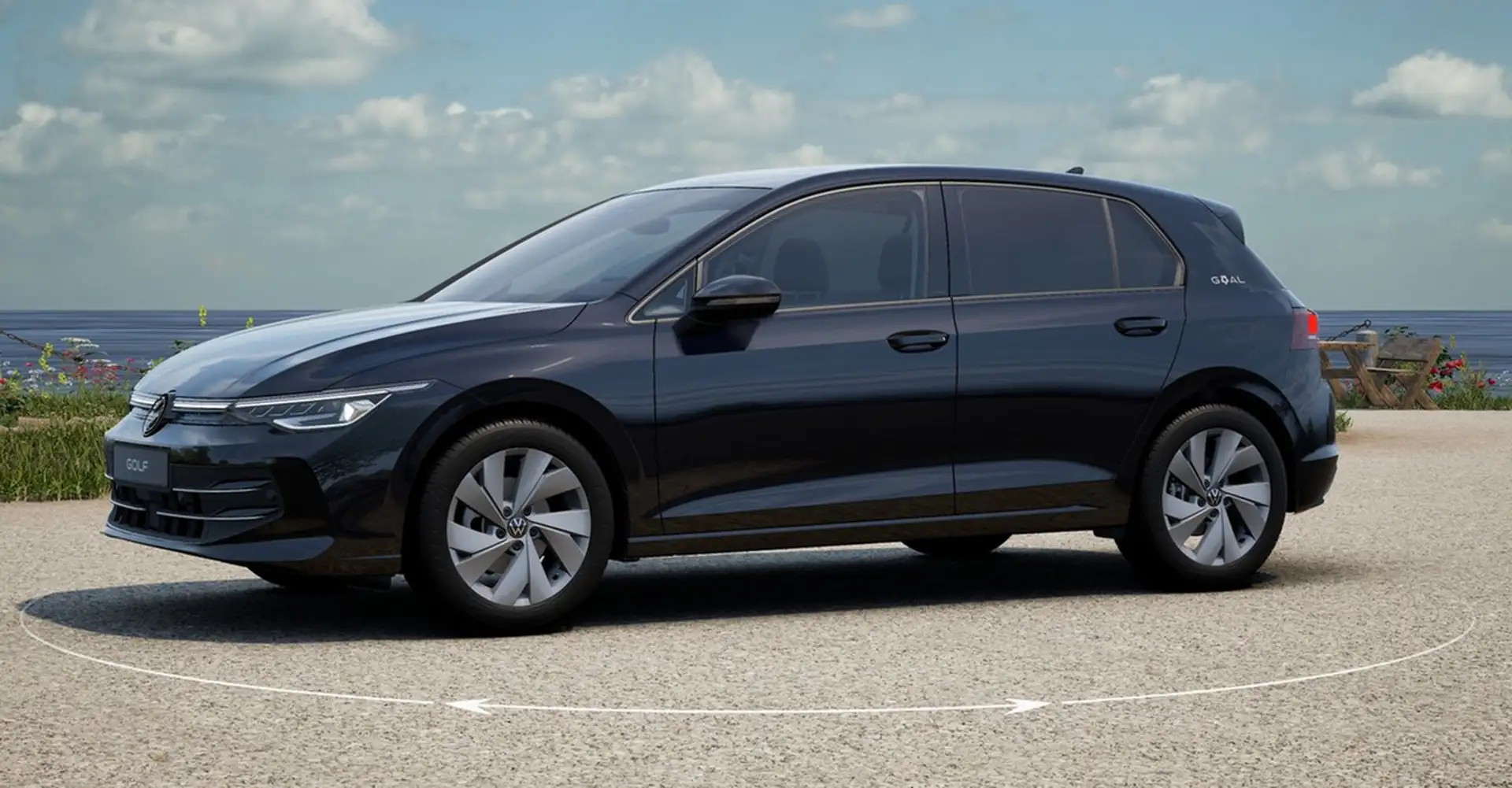 Volkswagen Golf VIII 2.0 TDI DSG Goal LED VIRTUAL KEYLESS AHK Schwarz - 2