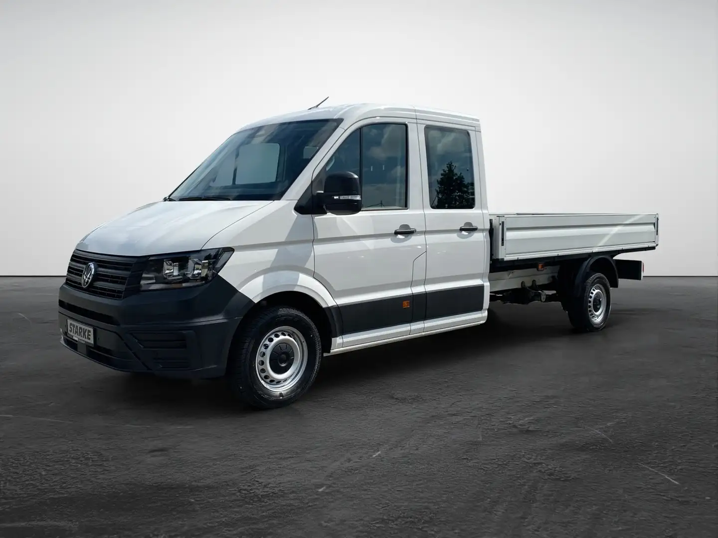 Volkswagen Crafter 35 DoKa 2.0 TDI 4-M Autom. Pritsche lang Blanc - 2