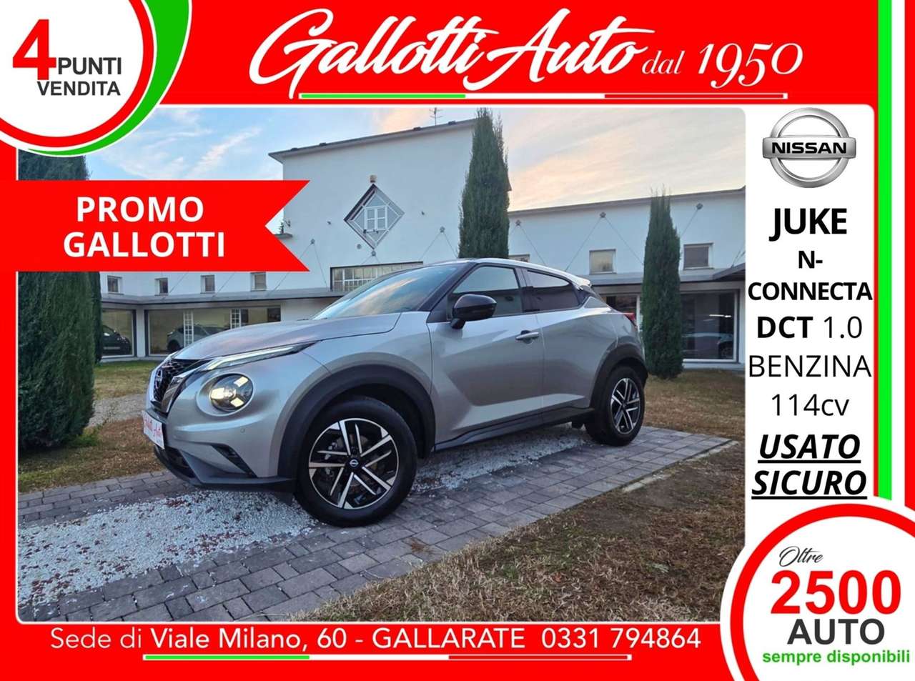 Nissan Juke N-Connecta DCT 1.0 benzina 114CV - PRMO GALLOTTI