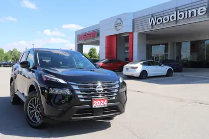 Black 2024 Nissan Rogue S AWD SUV / Crossover All-Wheel Drive Continuously Variable Transmission