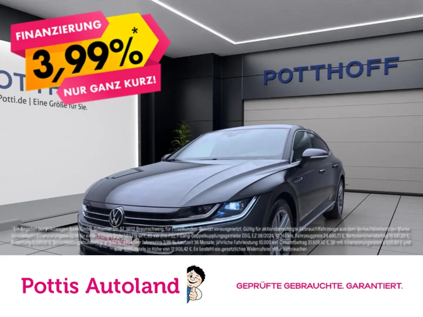 Volkswagen Arteon Shooting Brake 2.0 TDI DSG R-LINE AHK NAVI ACC Grau - 1