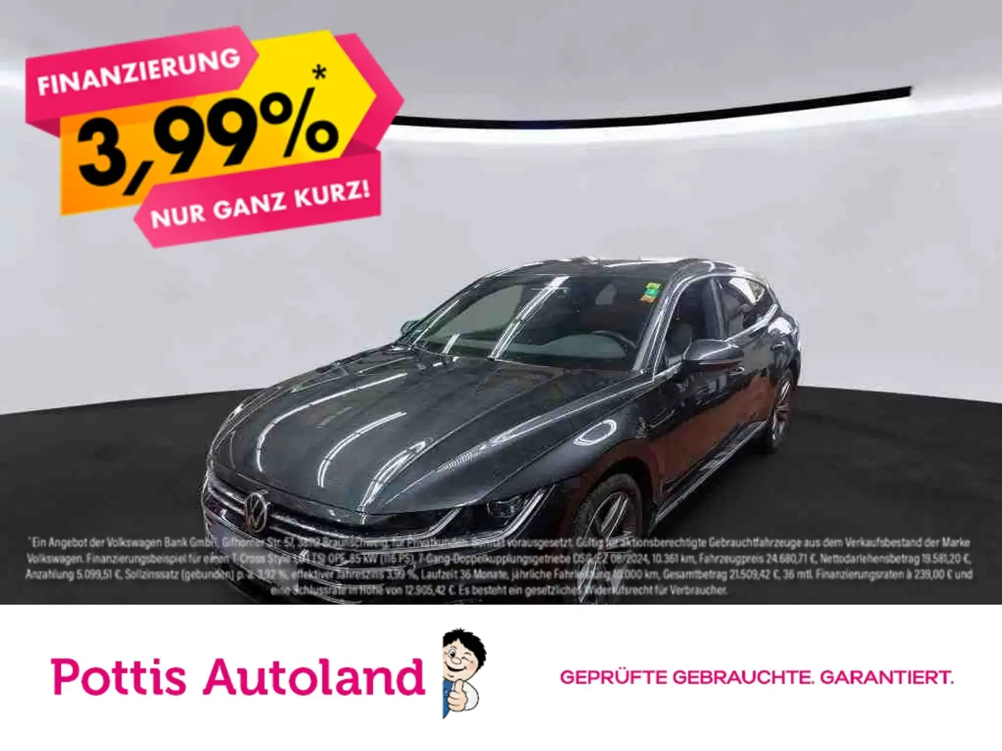 Volkswagen Arteon Shooting Brake 2.0 TDI DSG R-LINE AHK NAVI ACC Grau - 1