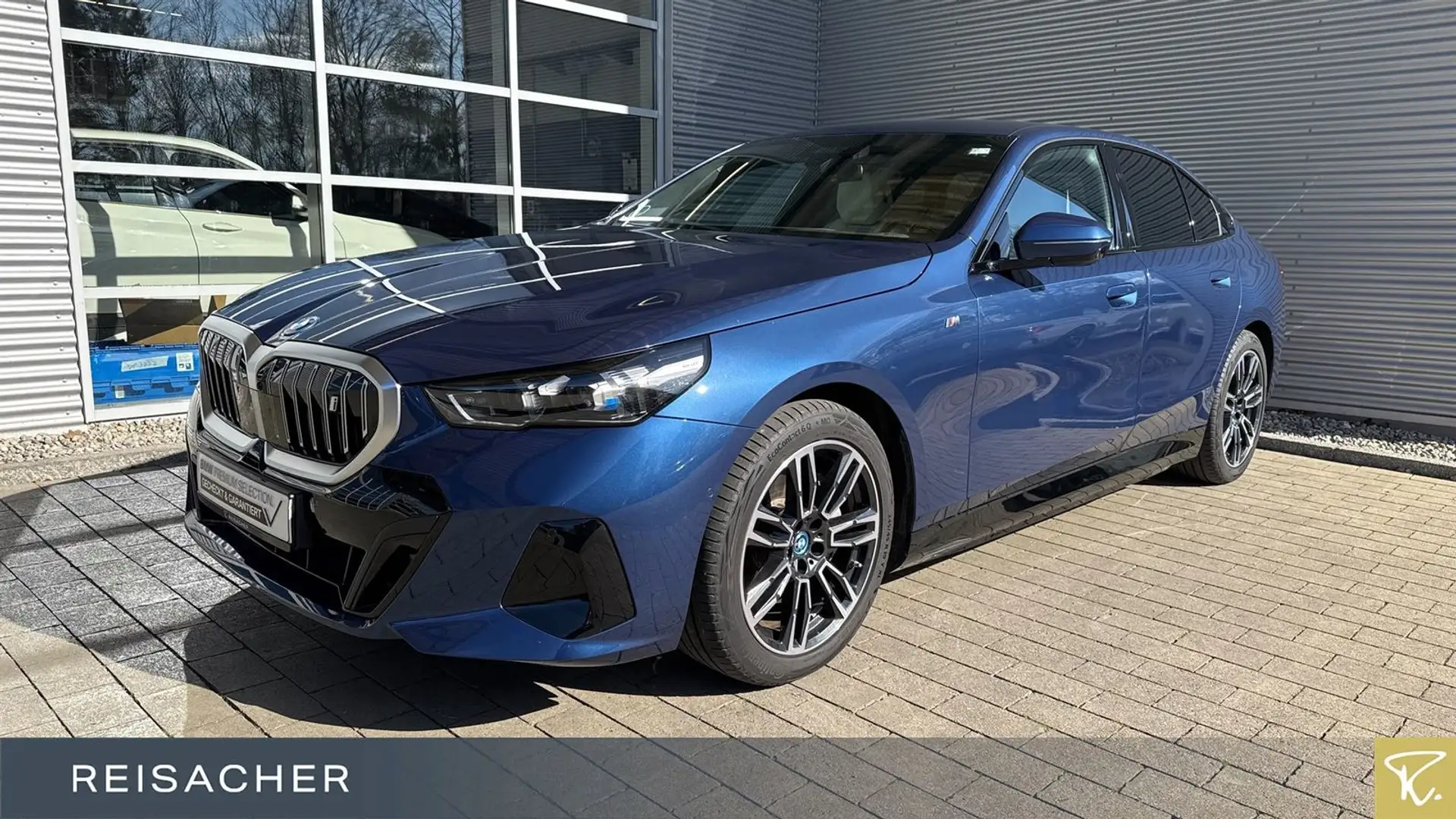 BMW i5 xDrive40 M-Sport Navi HUD 360° ACC AHK adLED Bleu - 1