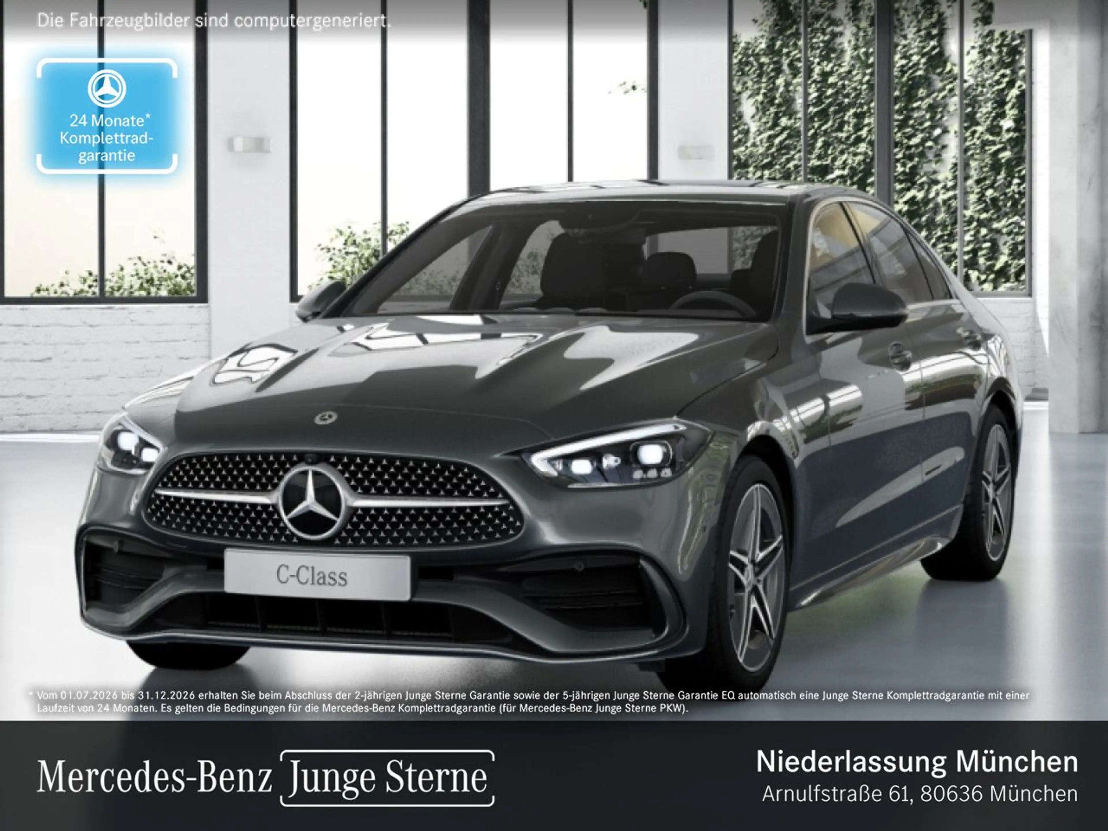 Mercedes-Benz C 200 AMG+360+TOTW+KEYLESS+9G