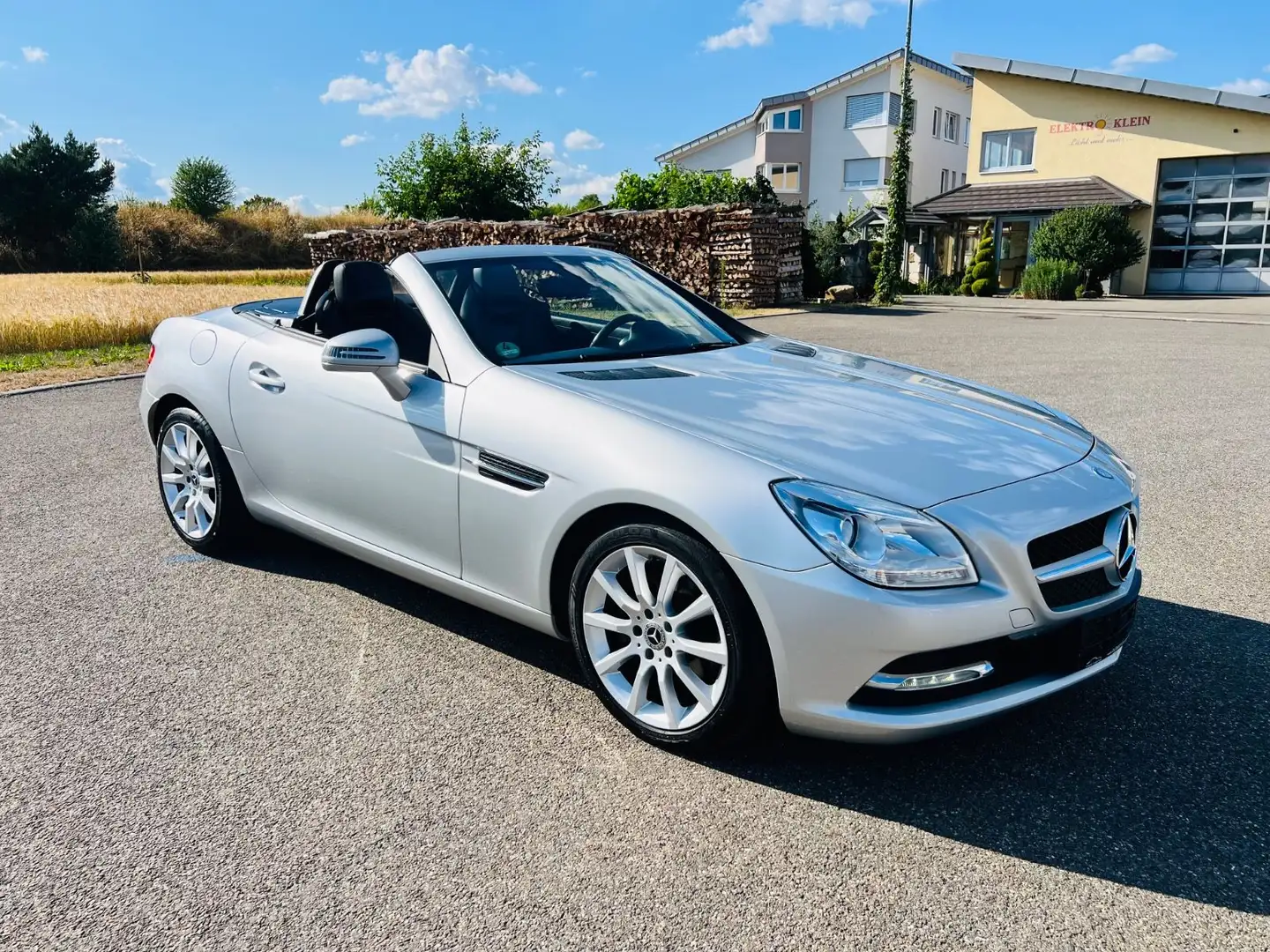 Mercedes-Benz SLK 200 Roadster BE*AUTOM*LEDER*NAVI*AIRSCARF* Silber - 2