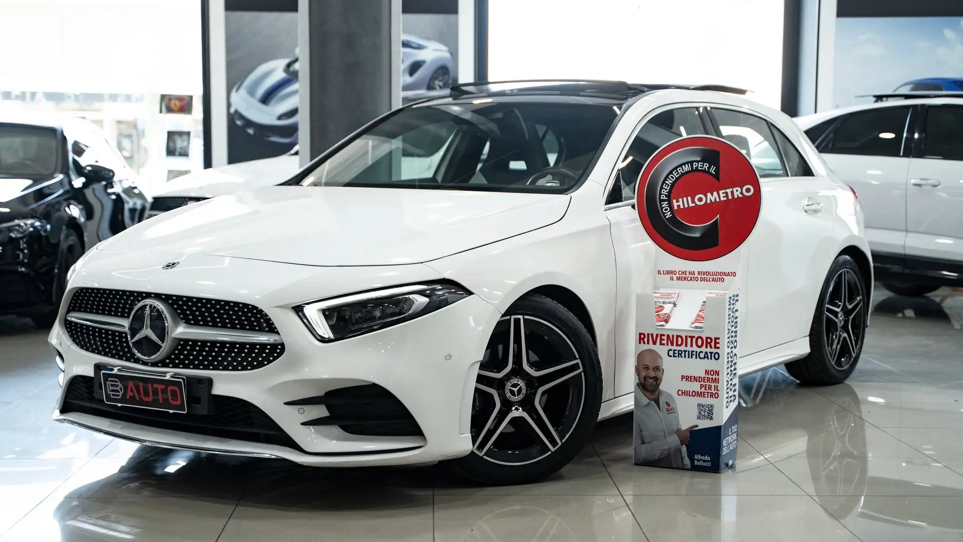 Mercedes-Benz A 180 D PREMIUM PLUS AMG TETTO PACK LUCI MULTIBEAM FULL Bianco - 1