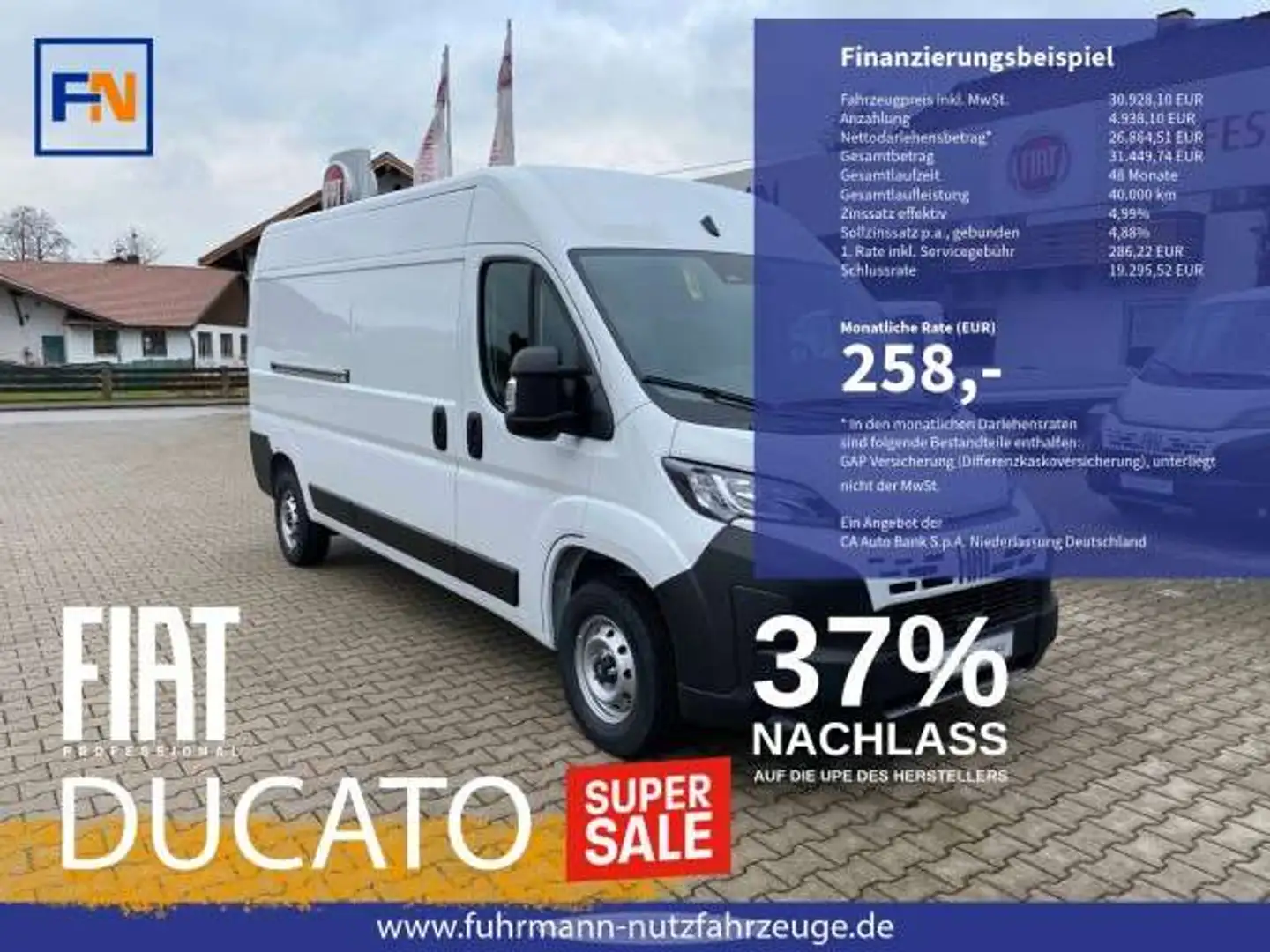 Fiat Ducato KASTENWAGEN 35 L3H2 140 MT Alb - 1