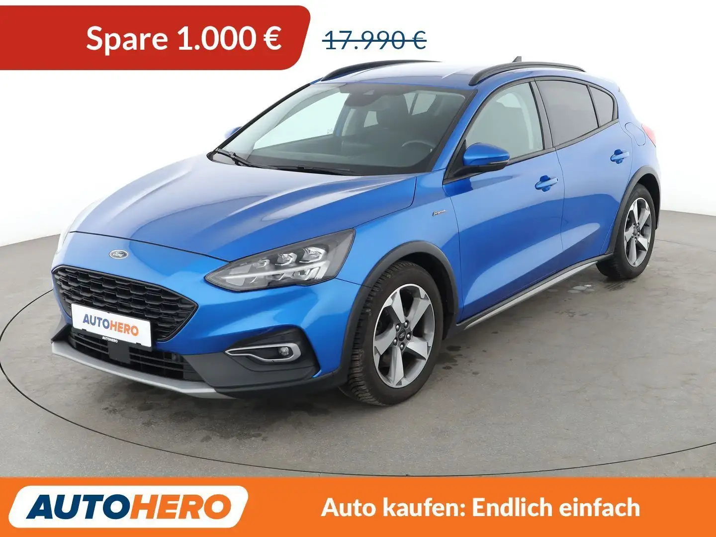 Ford Focus 1.0 EcoBoost Active Aut.*NAVI*CAM*LED*ACC*SHZ* Blau - 1