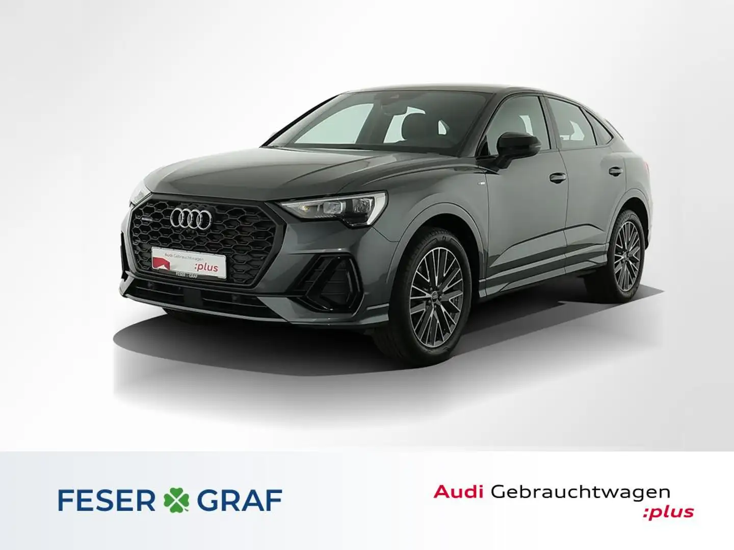 Audi Q3 Sportback 40 TFSI qu S Line Int Navi,Leder,AHK,Kam Grijs - 1