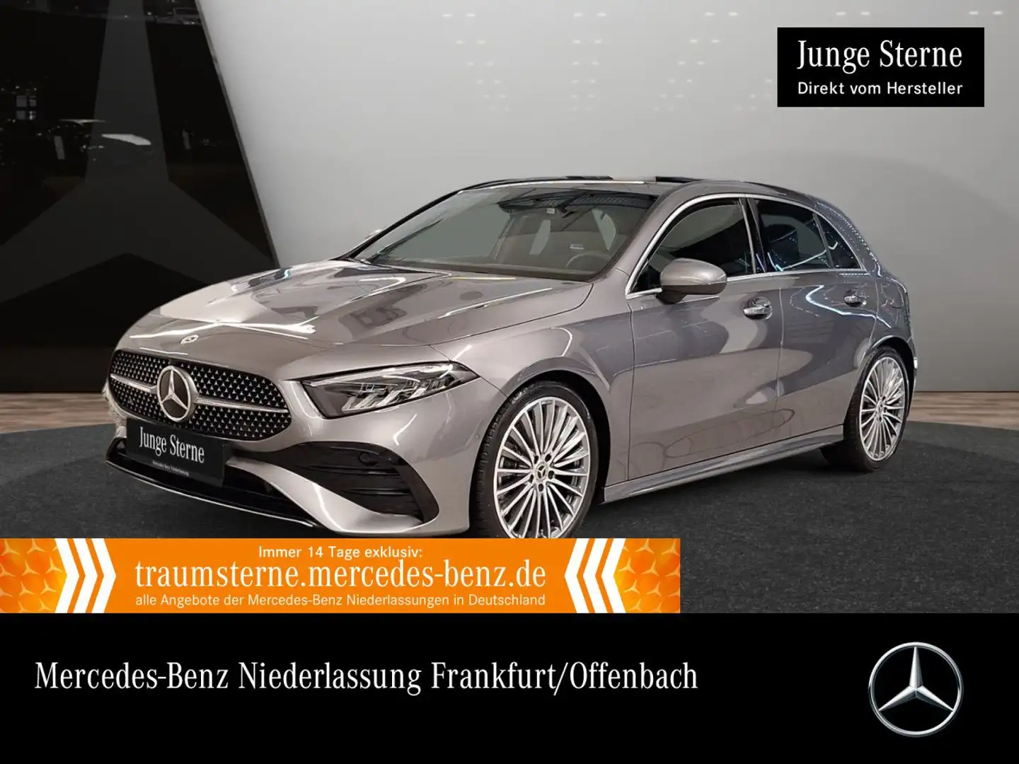 Mercedes-Benz A 250 4M AMG+PANO+LED+STHZG+BURMESTER+KAMERA+TOTW Grau - 1