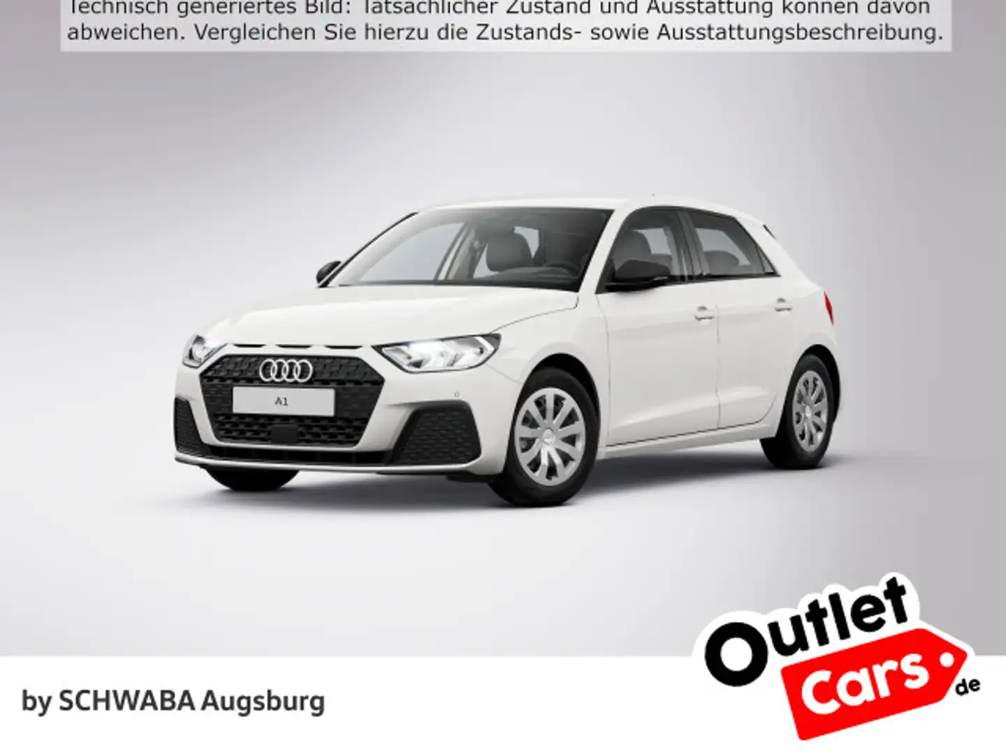 Audi A1 25 TFSI 8-fach bereift Blanc - 1