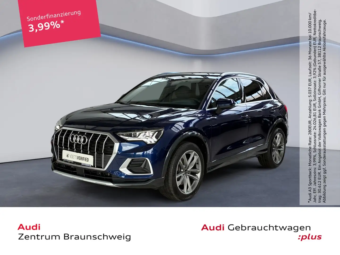 Audi Q3 advanced 40 TDI quattro S-tronic MATRIX-LED+PAN... Blau - 1
