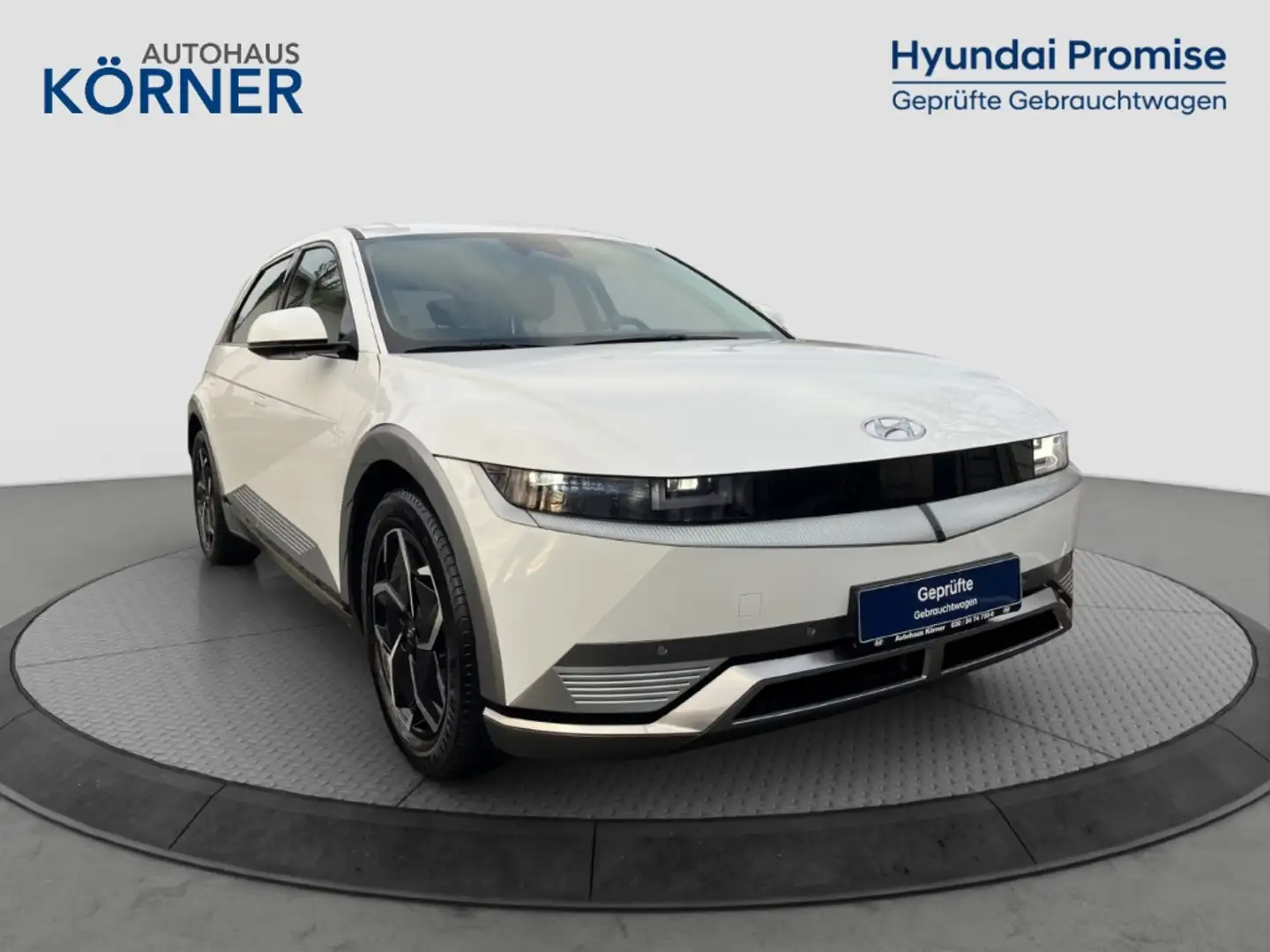 Hyundai IONIQ 5 DYNAMIQ 58kWh *WÄRMEPUMPE*LED*CAM*NAVI* Biały - 1