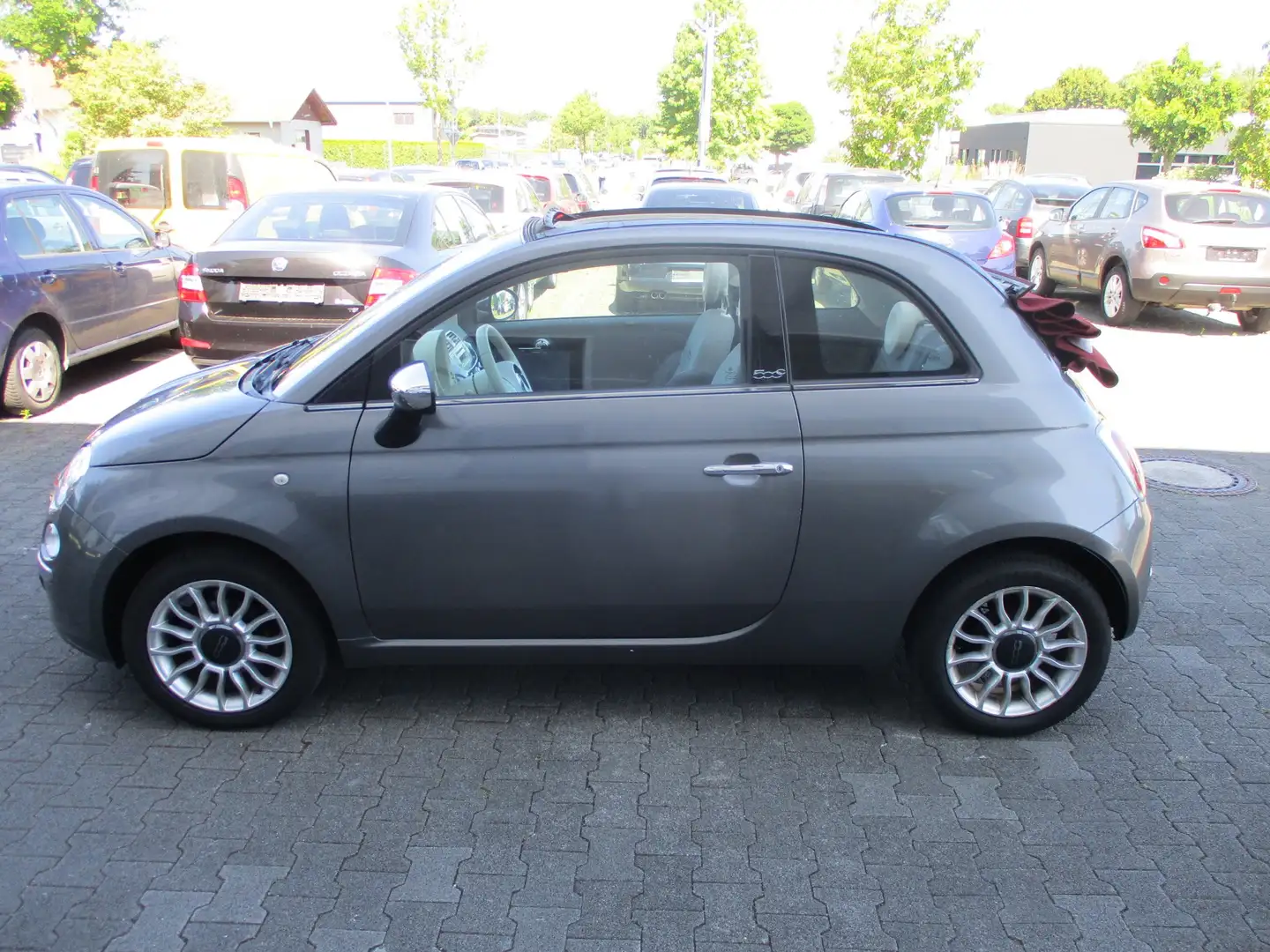 Fiat 500C 1.2 Lounge Klima Alu Grau - 2