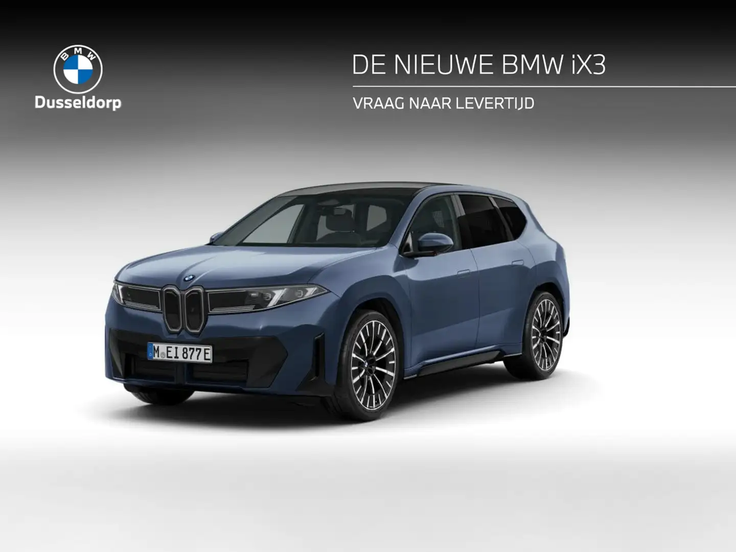 BMW iX3 50 xDrive 113 kWh M Sportpakket Modrá - 1