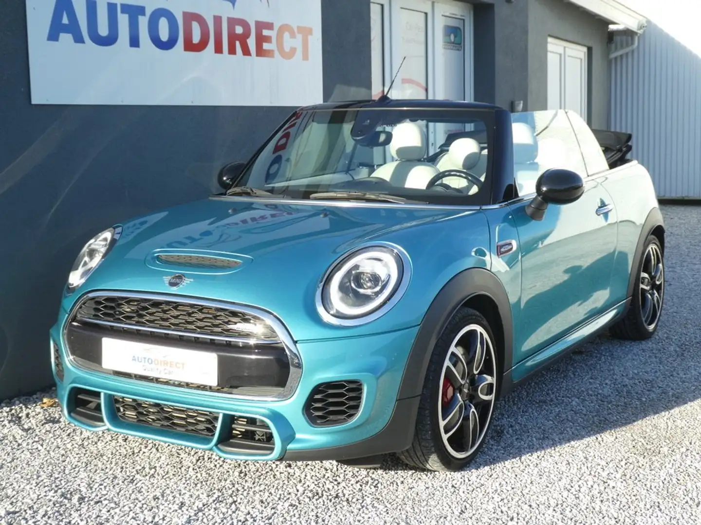 MINI John Cooper Works Cabrio Cabriolet 2.0 JCW Cuir, Navi, Led, Carplay, Dab Azul - 1