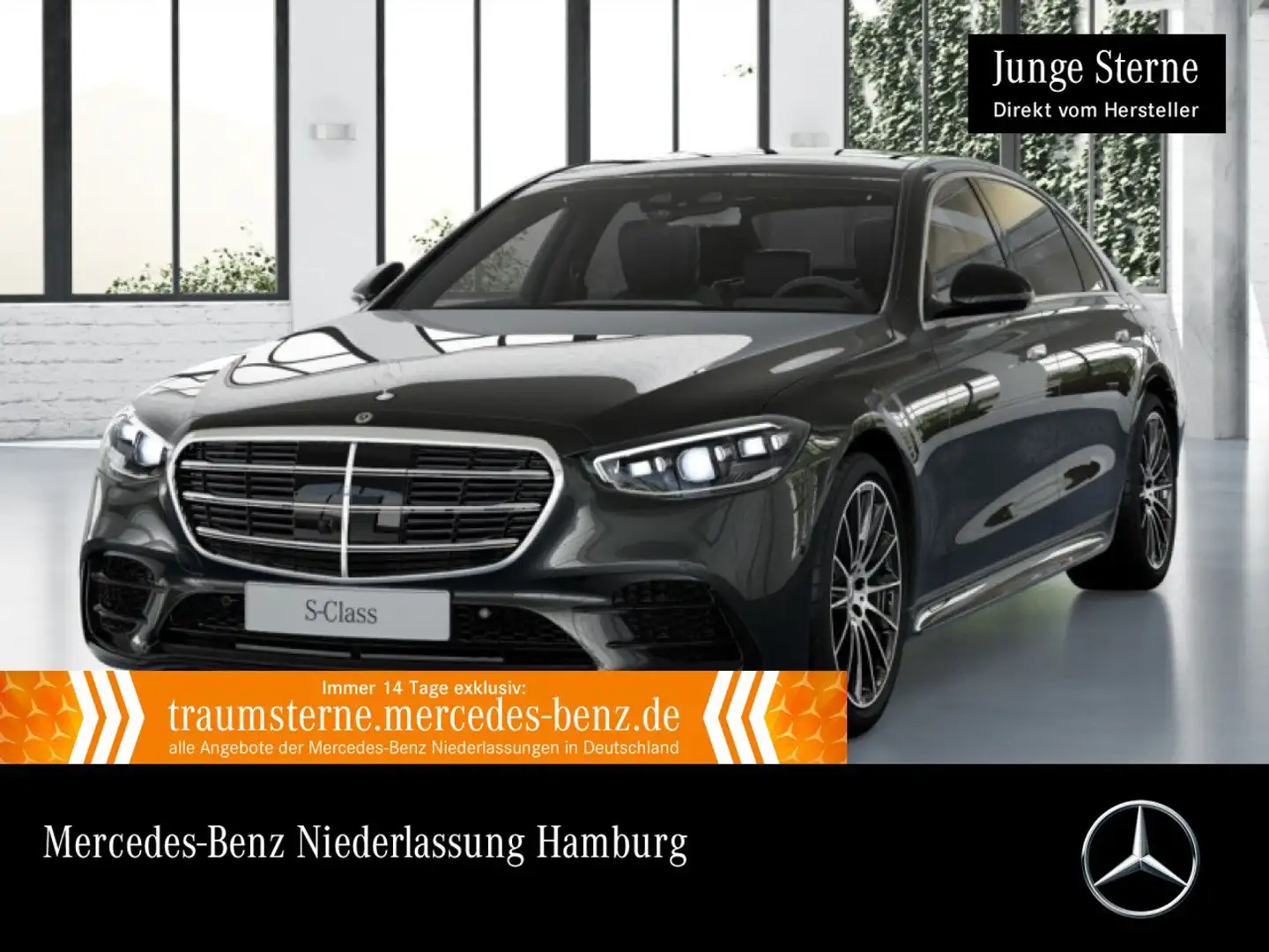 Mercedes-Benz S 600 S 580 e L AMG+NIGHT+PANO+360+MULTIBEAM+BURMESTER3D Grau - 1