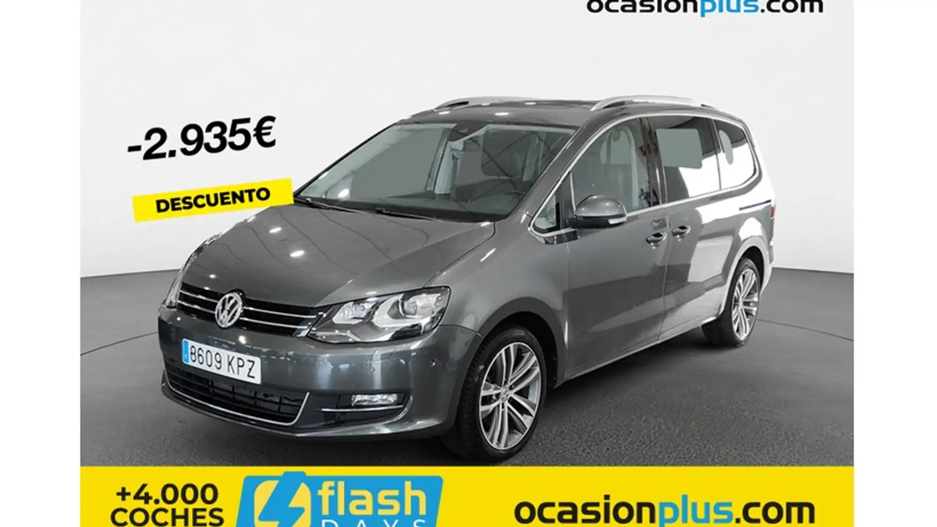 Volkswagen Sharan 2.0TDI Sport DSG 110kW Gris - 1