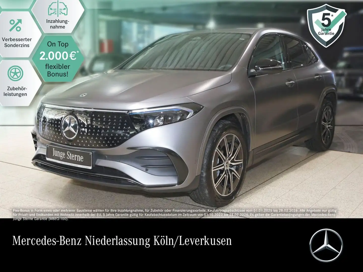 Mercedes-Benz EQA 350 4M AMG+NIGHT+ADVANCED+KAMERA+SPUR Grau - 1