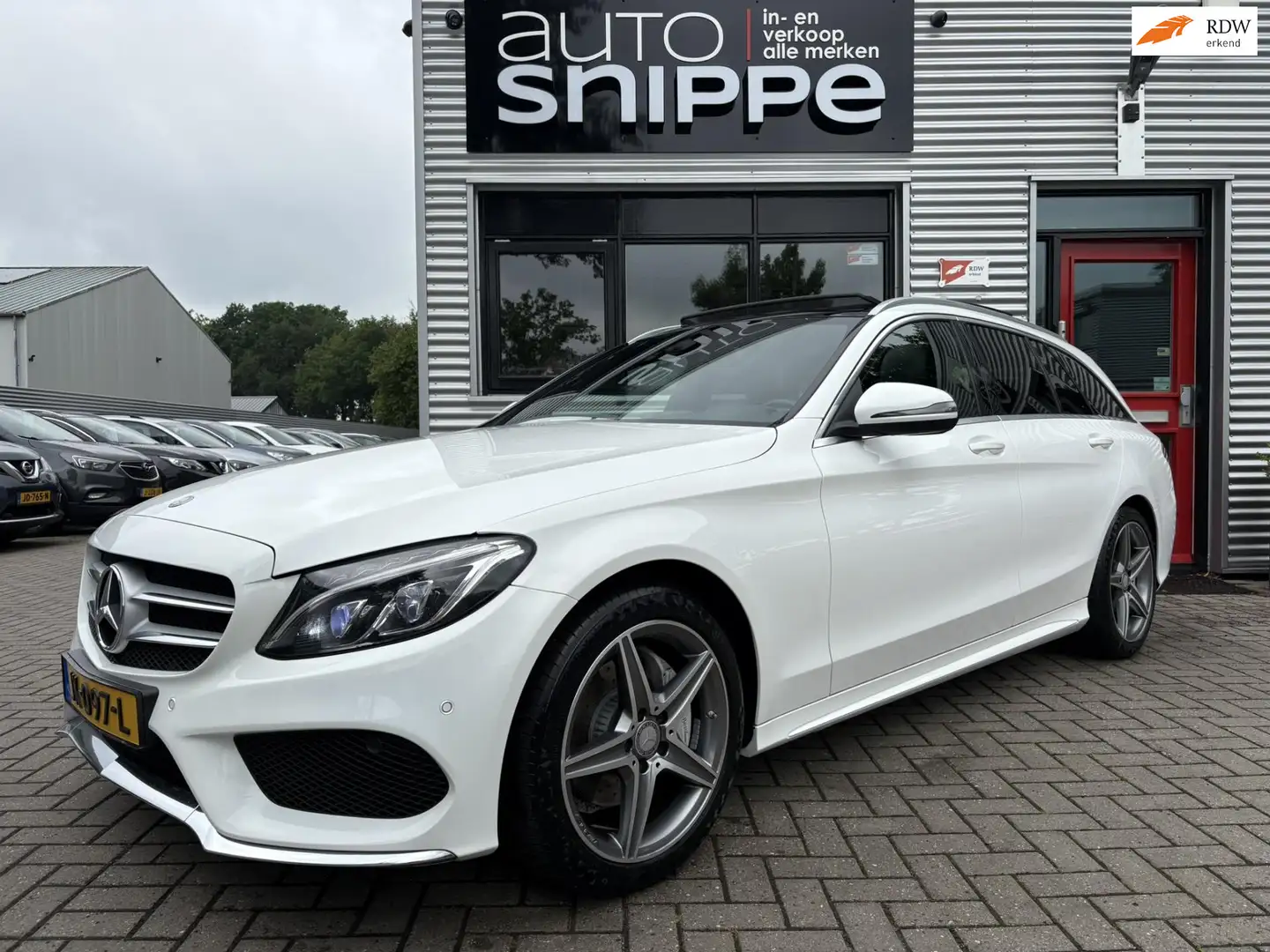 Mercedes-Benz C 200 Estate Prestige -AUTOMAAT-AMG STYLING-BURMESTER-LE Wit - 1