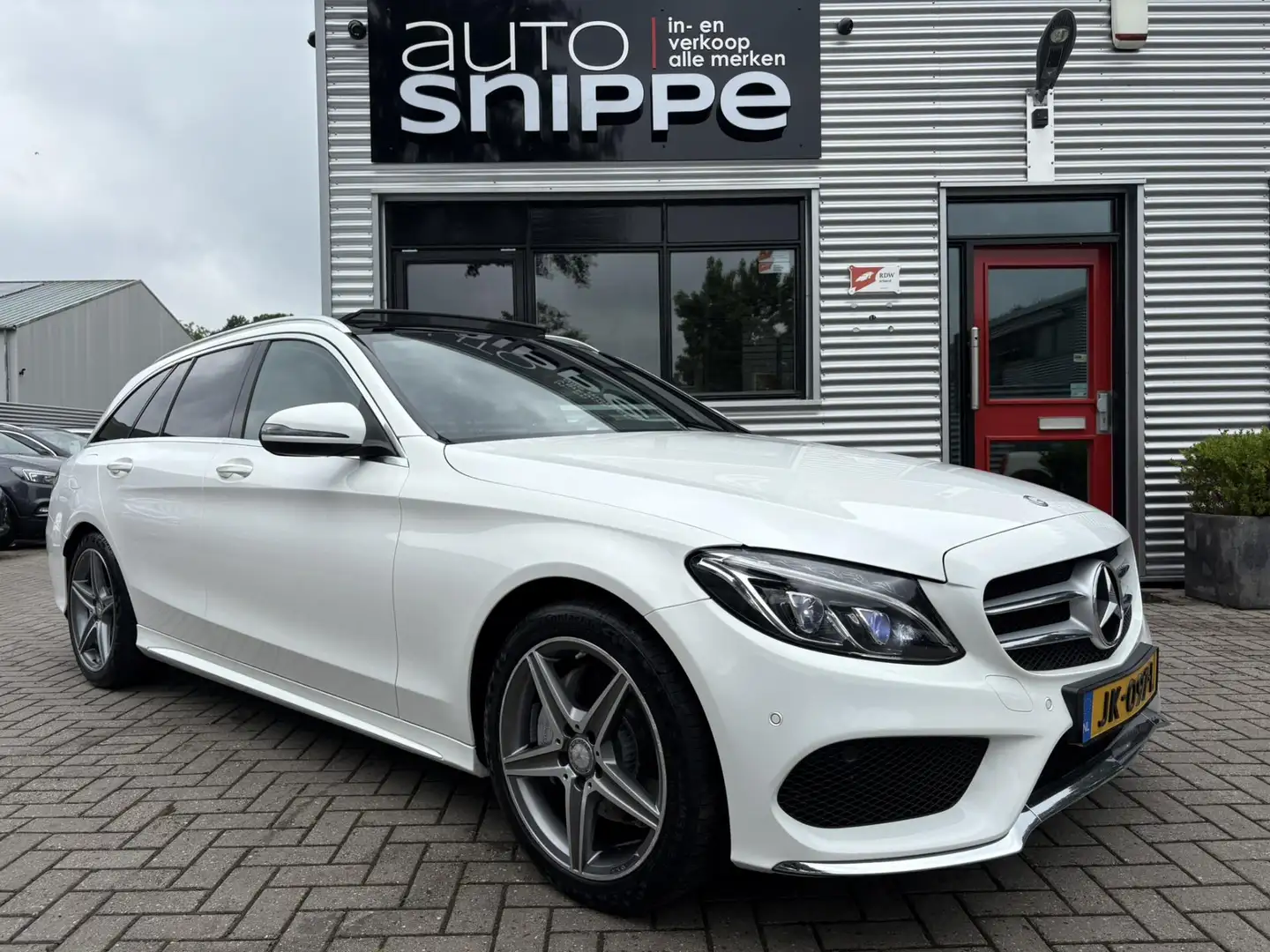 Mercedes-Benz C 200 Estate Prestige -AUTOMAAT-AMG STYLING-BURMESTER-LE Wit - 2