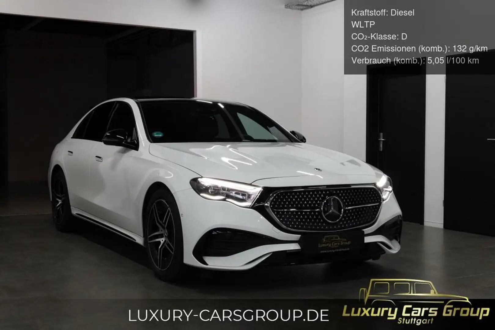 Mercedes-Benz E 200 d AMG-Burm-Adv.Plus-Winter-Pano-Night Weiß - 1