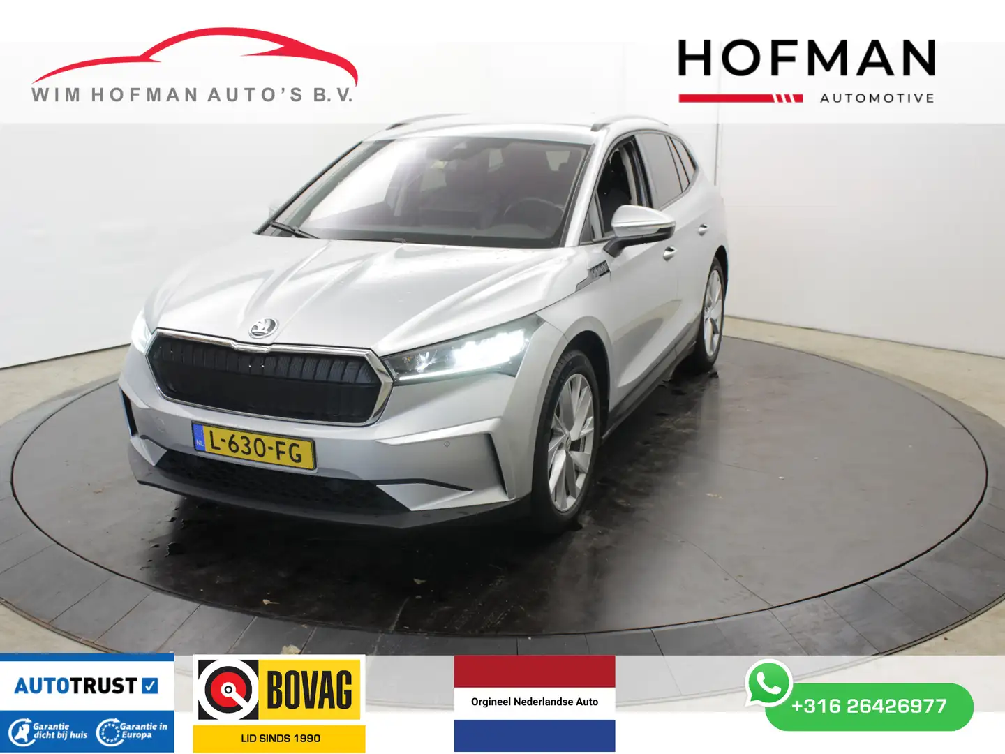 Skoda Enyaq iV 60 SOH 92% Sport Plus 180PK el Trekh+aKlep Came Gris - 1