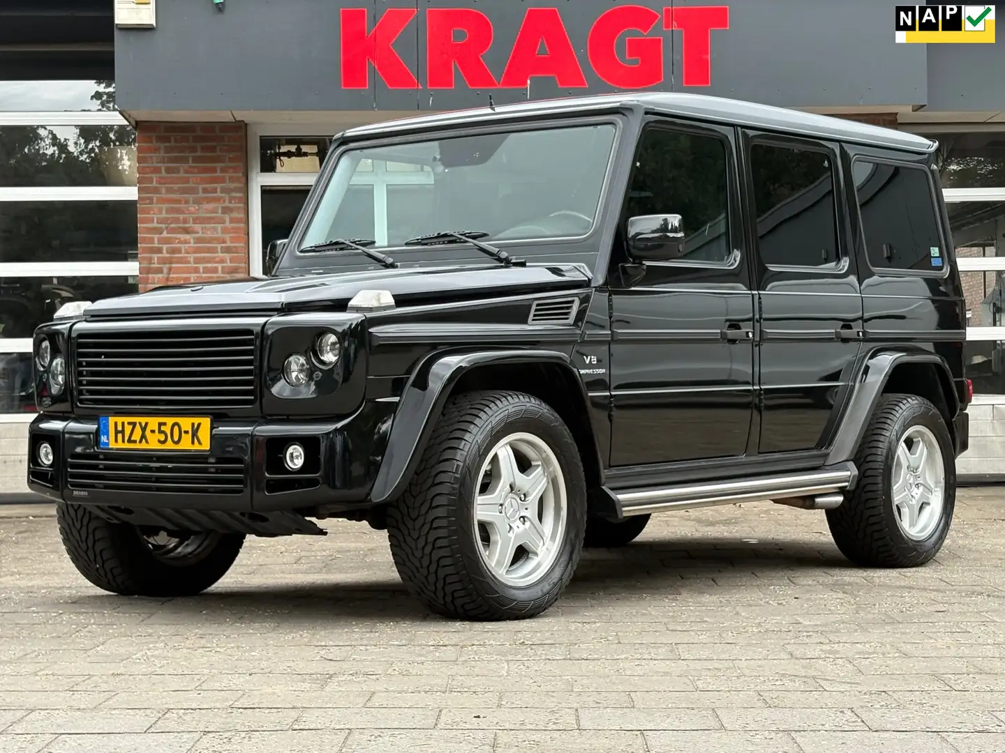 Mercedes-Benz G 55 AMG K V8 480 pk - YOUNGTIMER - Leder - APK 07-2027! ne Zwart - 1