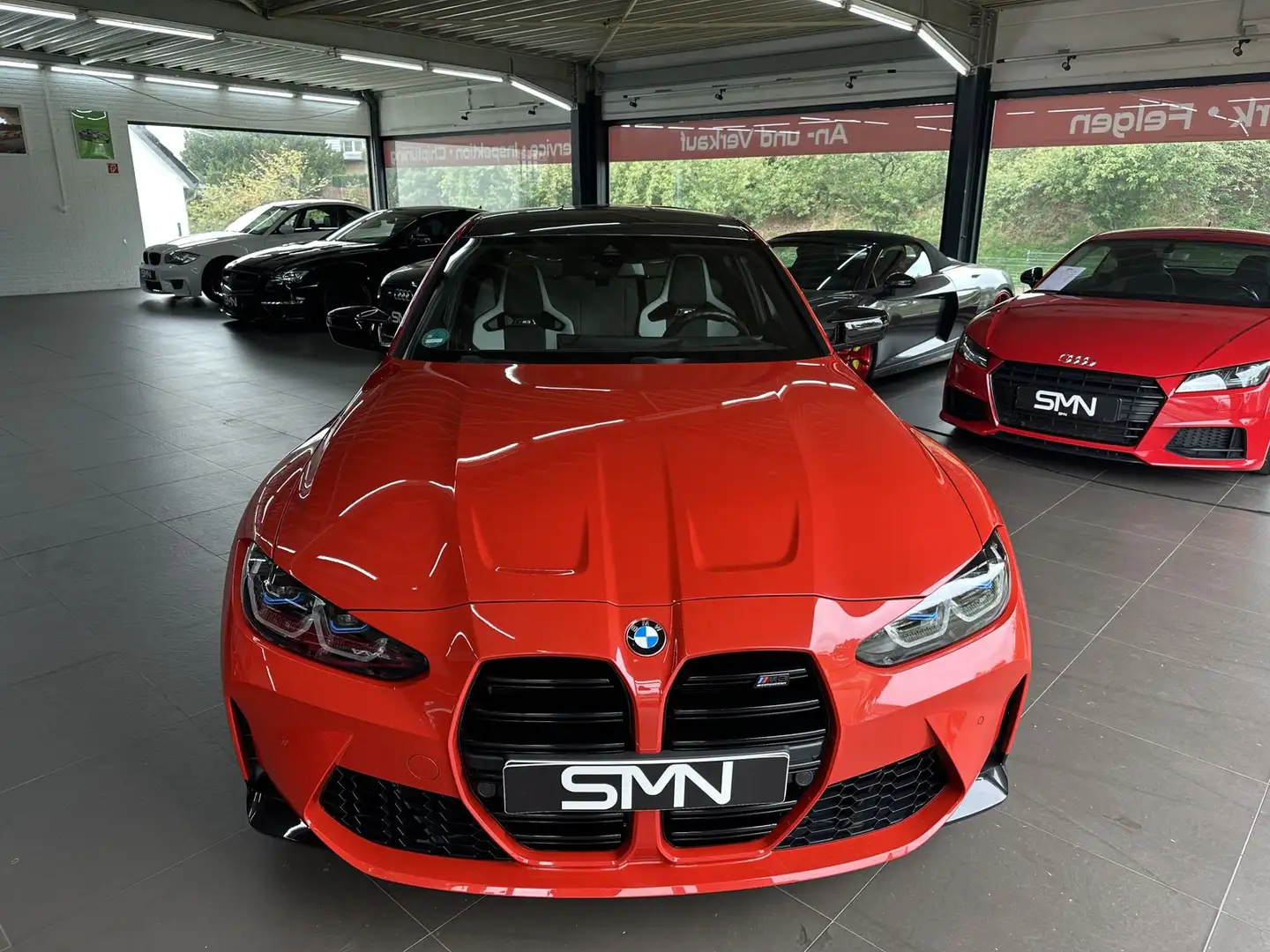 BMW M3 Comp./Carbon Schale/ LM 19" 20"/Unfallfrei Rot - 2
