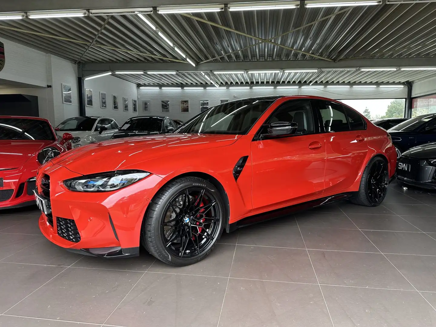BMW M3 Comp./Carbon Schale/ LM 19" 20"/Unfallfrei Rot - 1