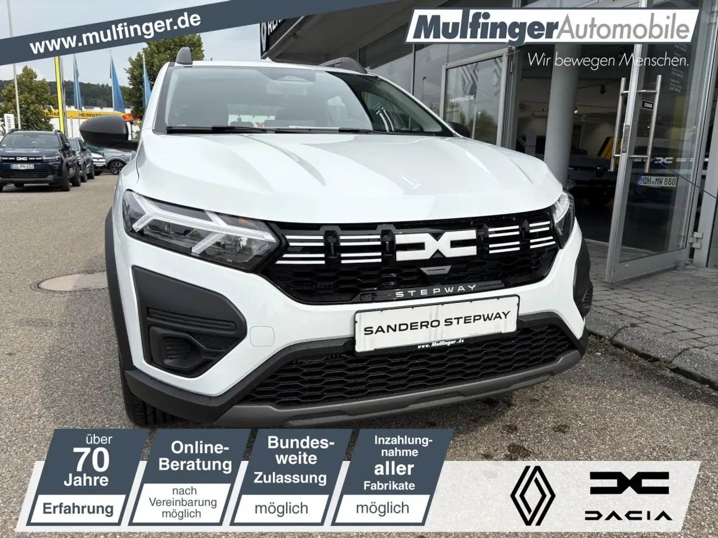Dacia Sandero Stepway Essential TCe 90 LED Klima Weiß - 1